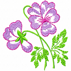 Flowers And Tree Embroidery Design 7